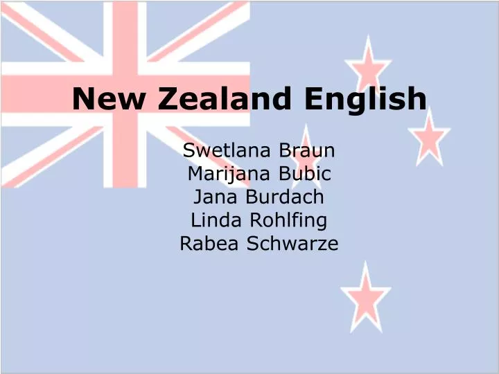 PPT - New Zealand English PowerPoint Presentation, free download -  ID:1364315
