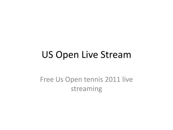 us open live stream n.