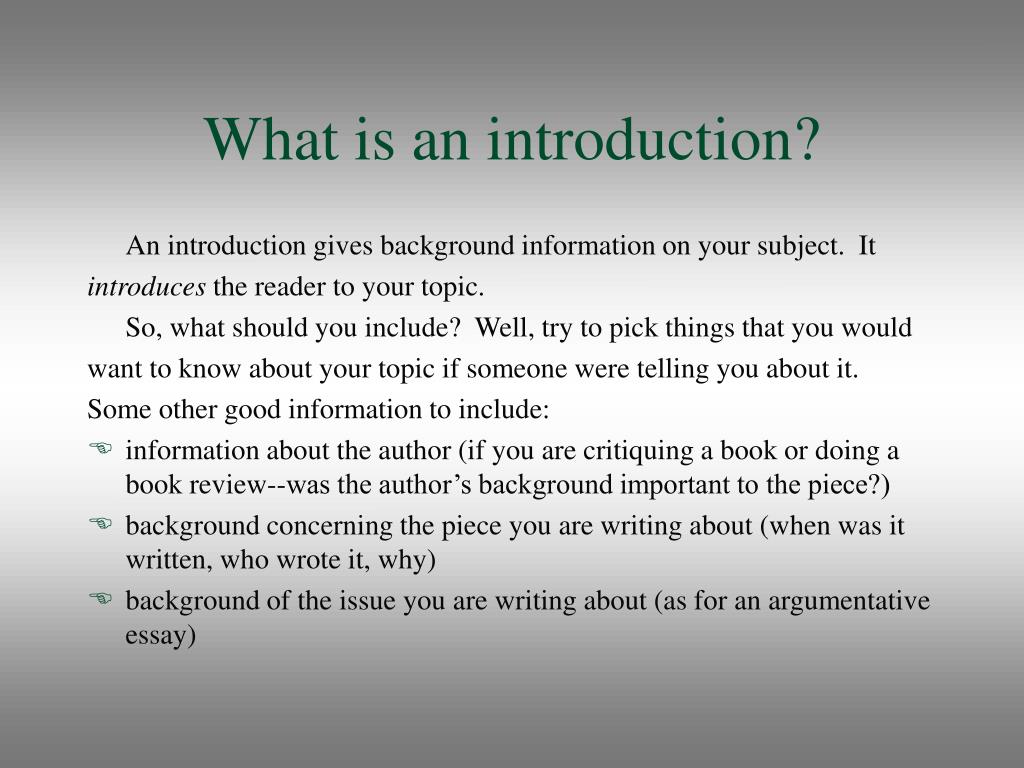 introduction definition wiki