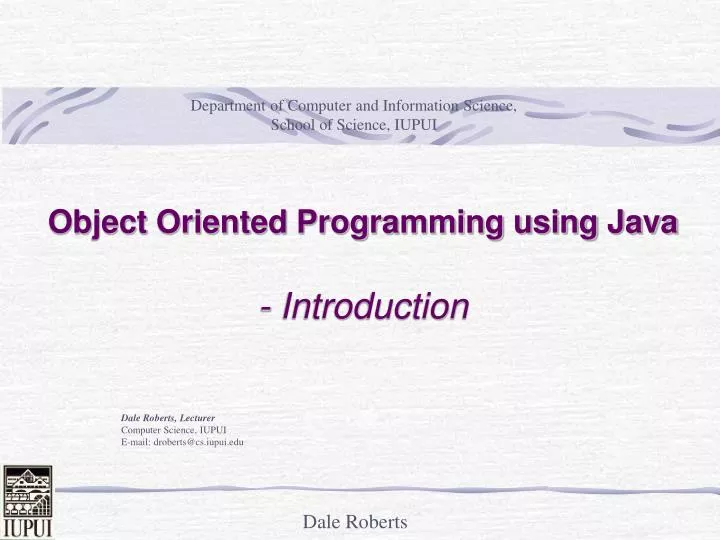 Ppt Object Oriented Programming Using Java Introduction Powerpoint Presentation Id1366036 5724