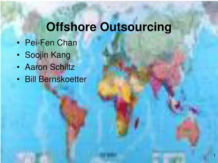 offshore outsourcing n.