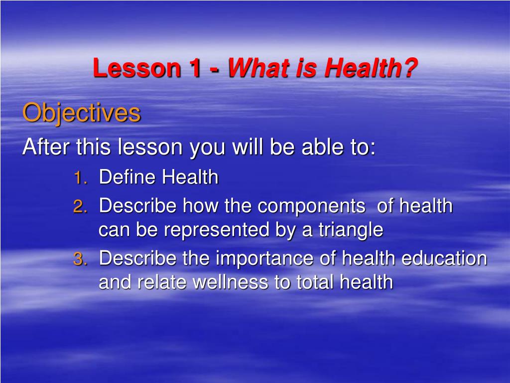 ppt your health and wellness powerpoint presentation id what are the three components of the health triangle