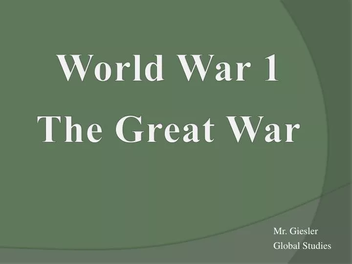 what was the underlying cause of world war 1 dbq