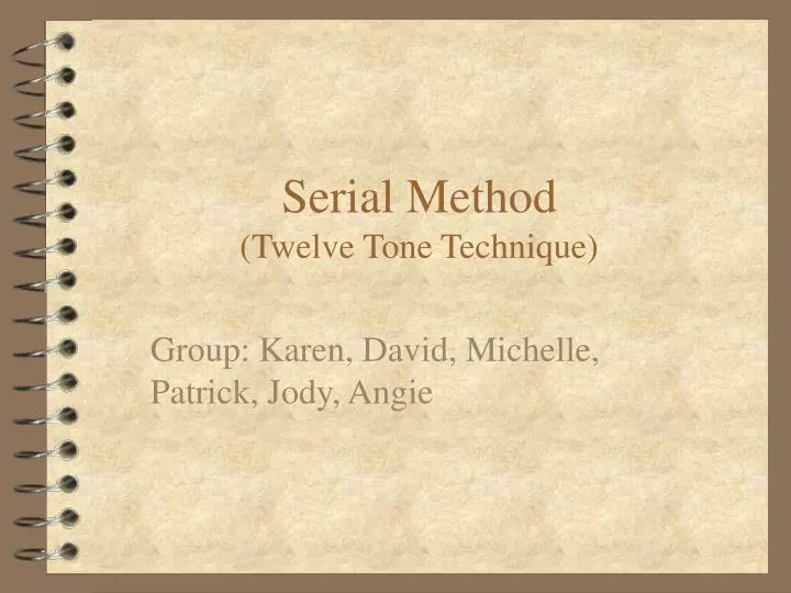 serial method twelve tone technique n.