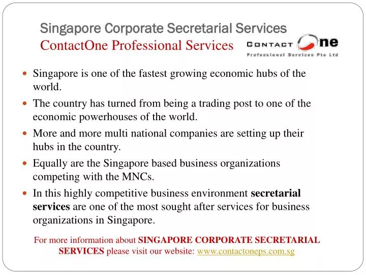 singapore corporate secretarial services contactone professional services n.