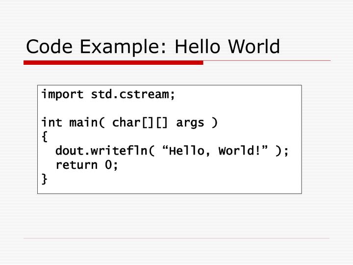 PPT - The 5W1H of D Programming Language PowerPoint Presentation - ID ...