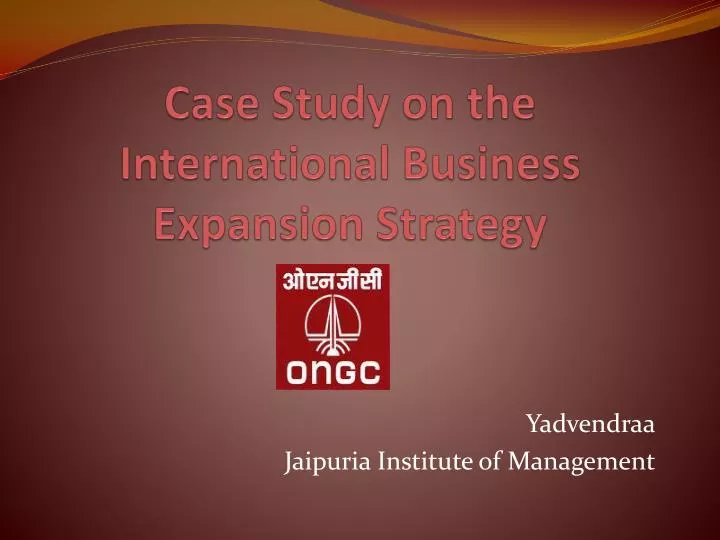 case study on business expansion