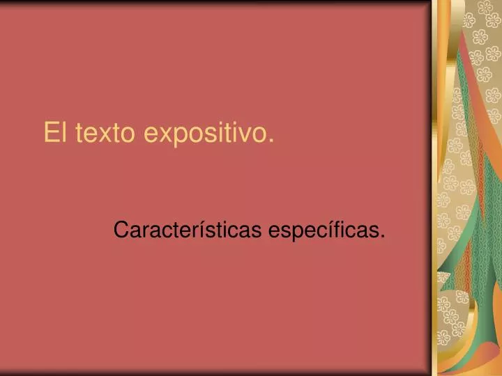 PPT El texto expositivo. PowerPoint Presentation, free