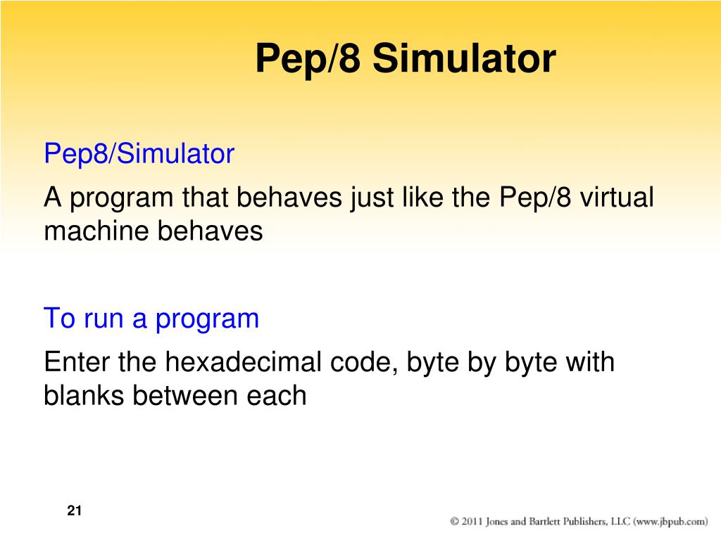 Pep/8 machine code