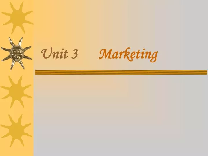 unit 3 marketing n.
