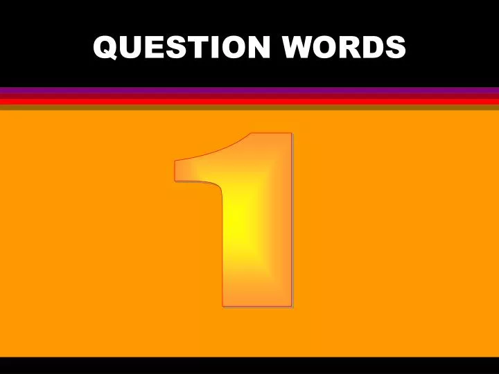 question words n.