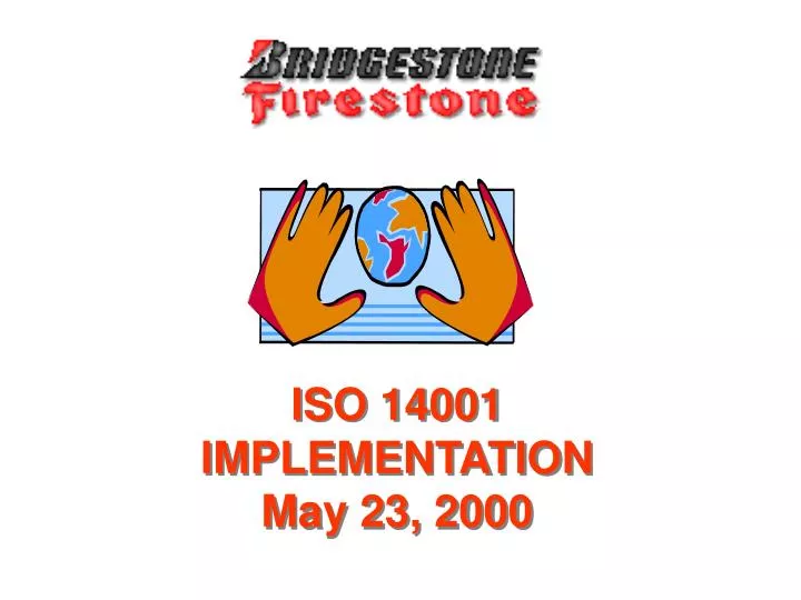 iso 14001 implementation may 23 2000 n.