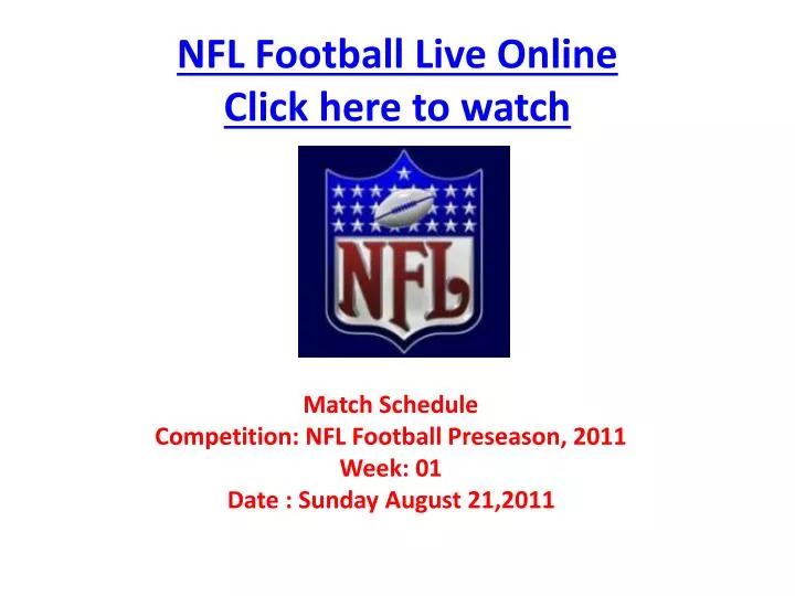 nfl football live online click here to watch n.