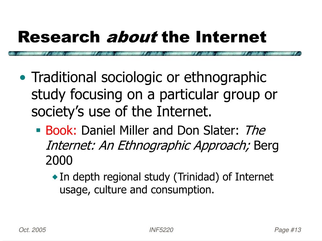 research topic about internet