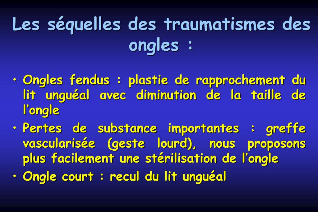 PPT - Les traumatismes de l'ongle PowerPoint Presentation, free download -  ID:1375698