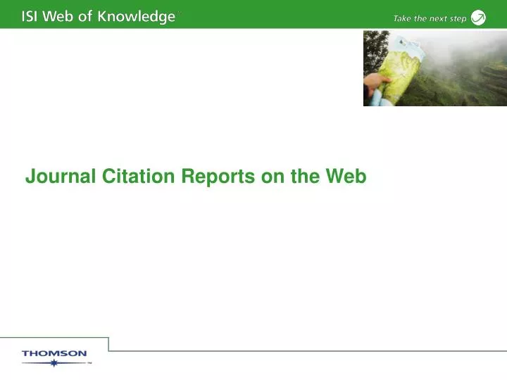 journal citation reports on the web n.