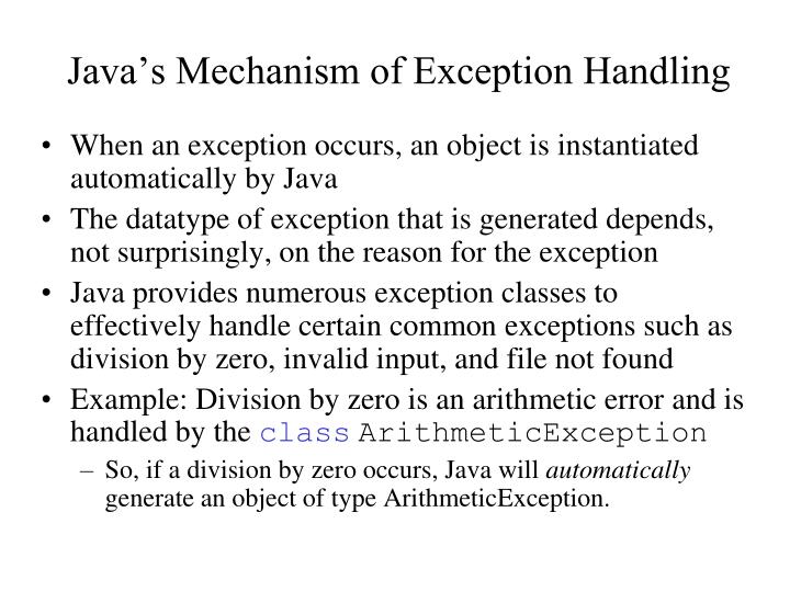 PPT - Java 212: Exceptions Handling PowerPoint Presentation - ID:1377765