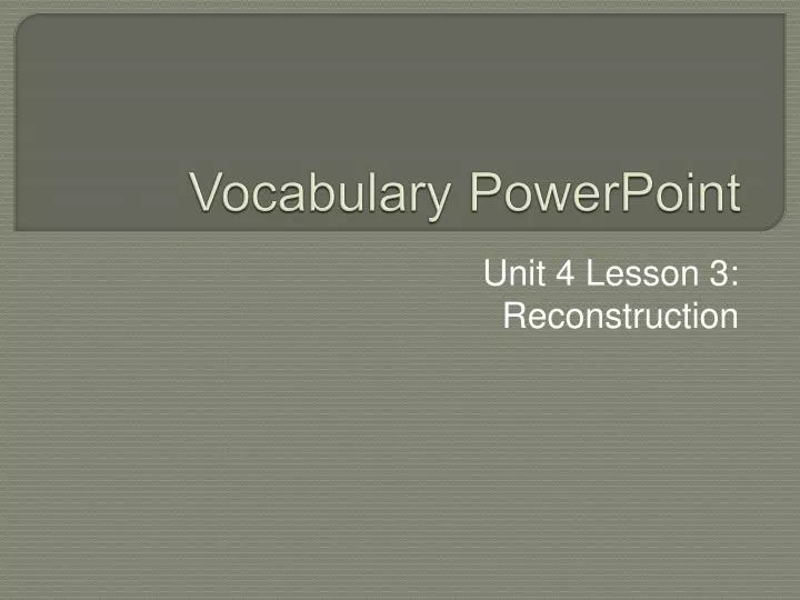 Ppt Vocabulary Powerpoint Powerpoint Presentation Free Download Id
