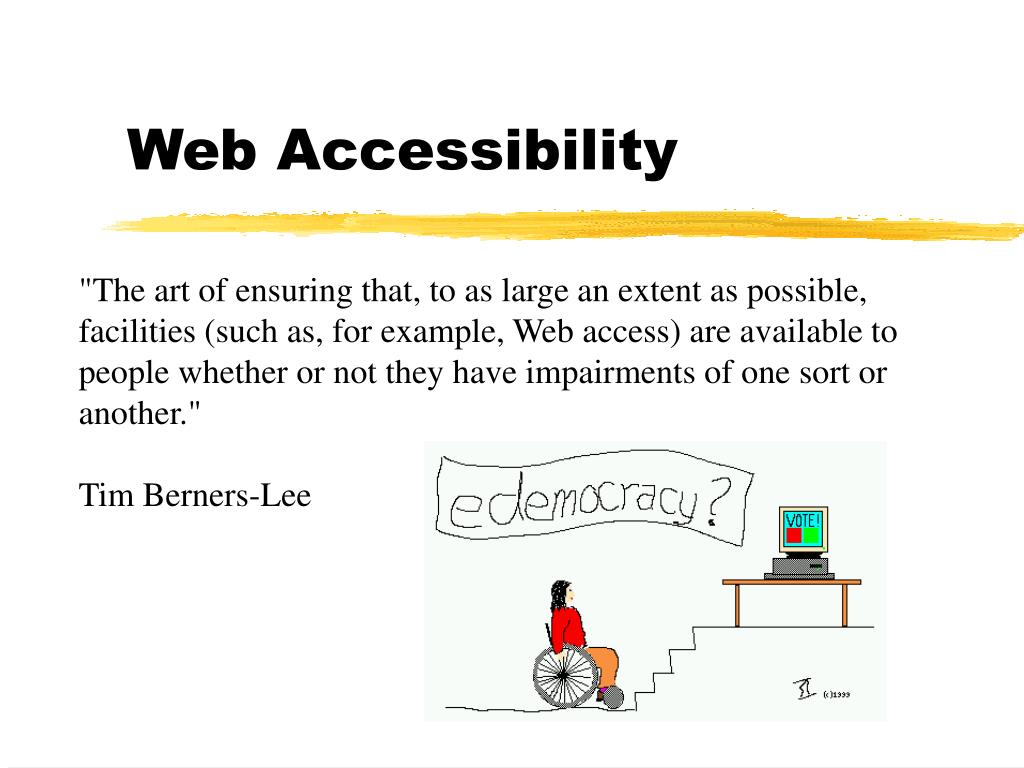 web accessibility presentation ppt