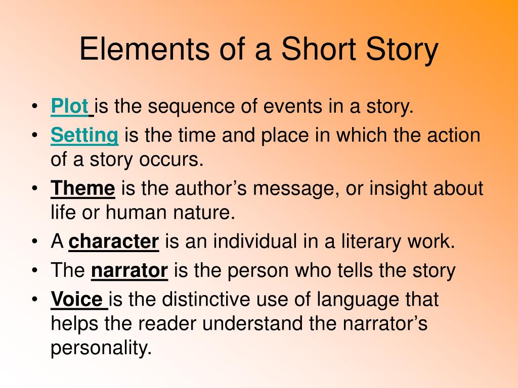 elements of a short story essay