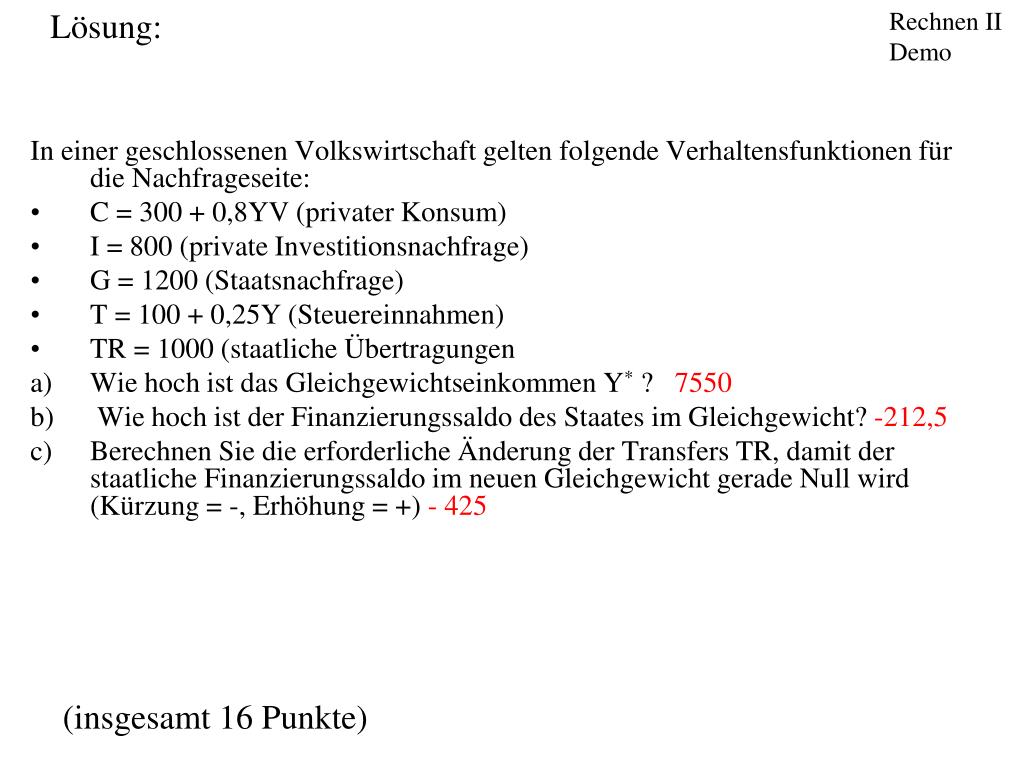 PPT - Hinweise und Beispielaufgaben zur Klausur PowerPoint ...
