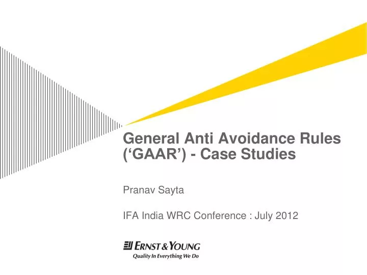 general anti avoidance rules gaar case studies n.