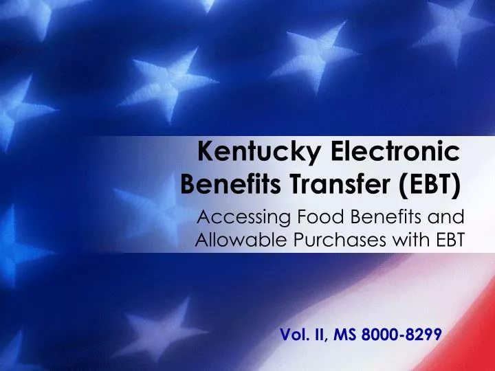 PPT Kentucky Electronic Benefits Transfer (EBT) PowerPoint