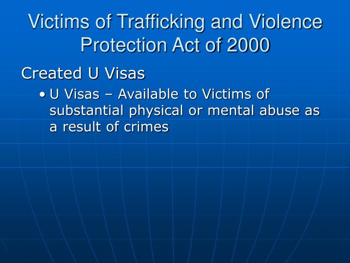 trafficking victims protection act
