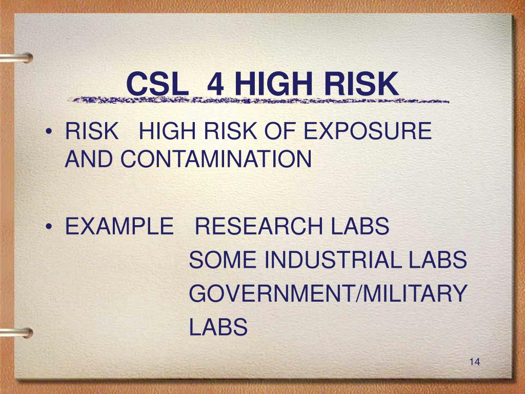 PPT - CHEMICAL SAFETY LEVELS FOR SCHOOL LABORATORIES PowerPoint ...
