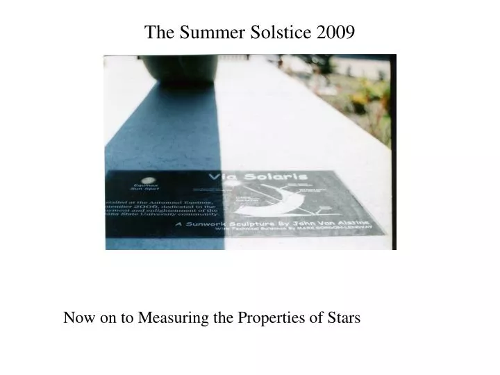 the summer solstice 2009 n.