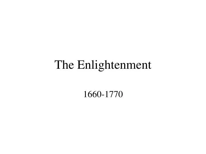 the enlightenment n.