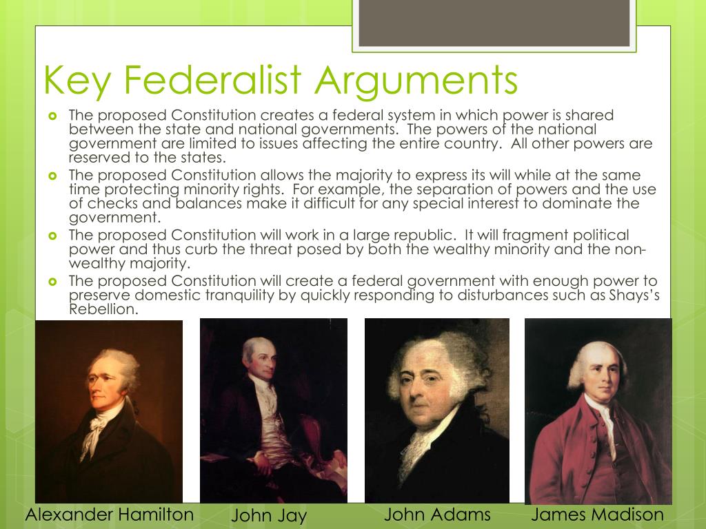 arguments for federalists essay