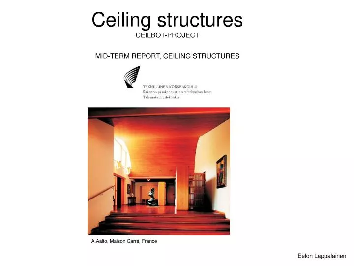 ceiling structures ceilbot project mid term report ceiling structures n.
