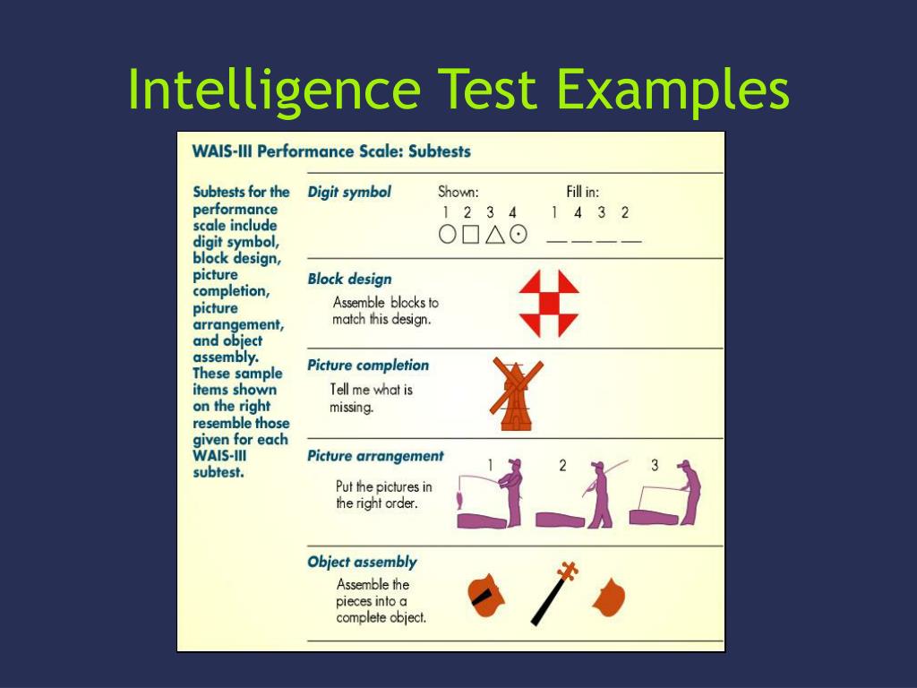 reliability of intelligence tests