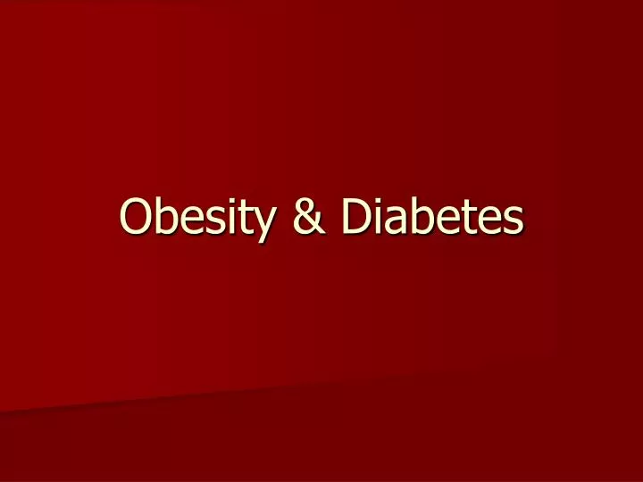 obesity diabetes n.