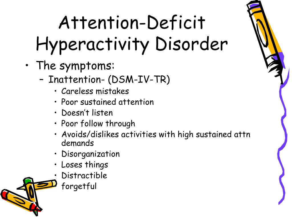 Attention deficit disorder