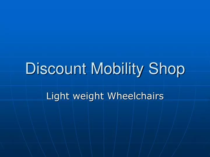 discount mobility shop n.