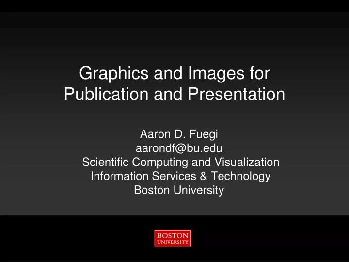graphics and images for publication and presentation n.