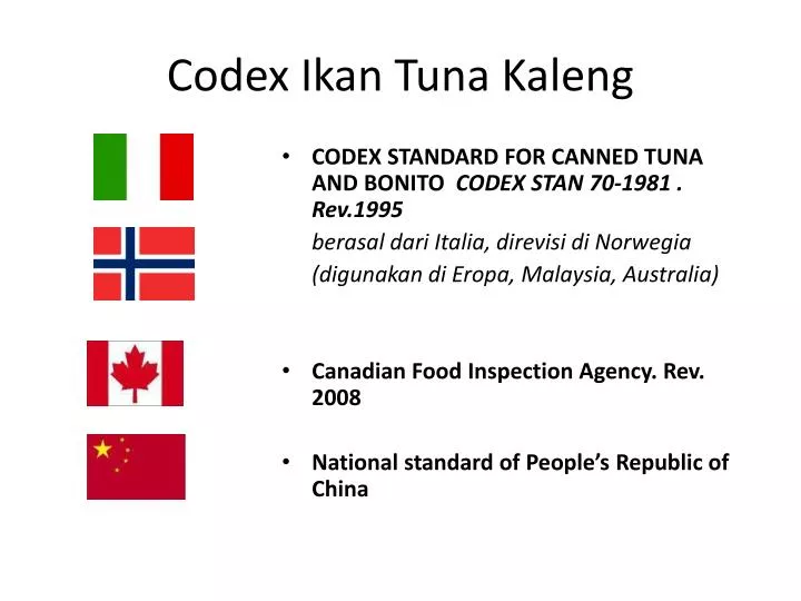 codex ikan tuna kaleng n.