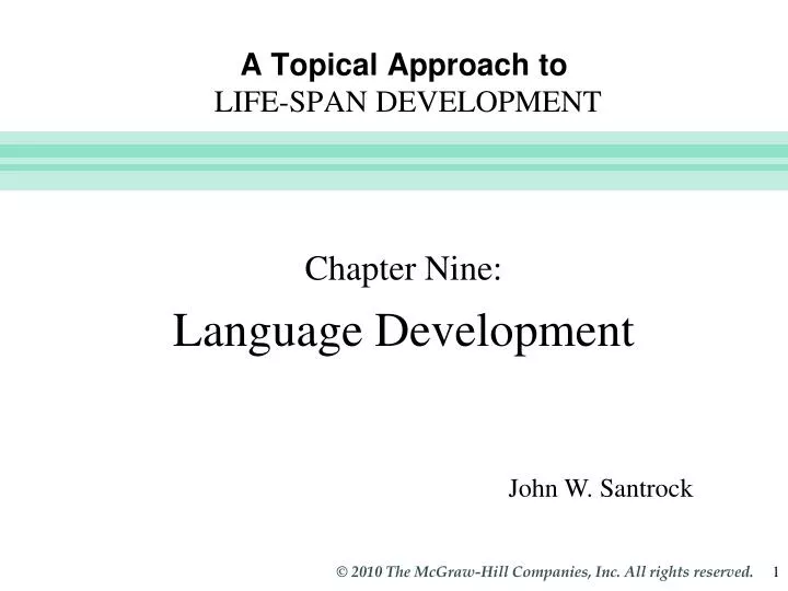 a topical approach to life span development n.