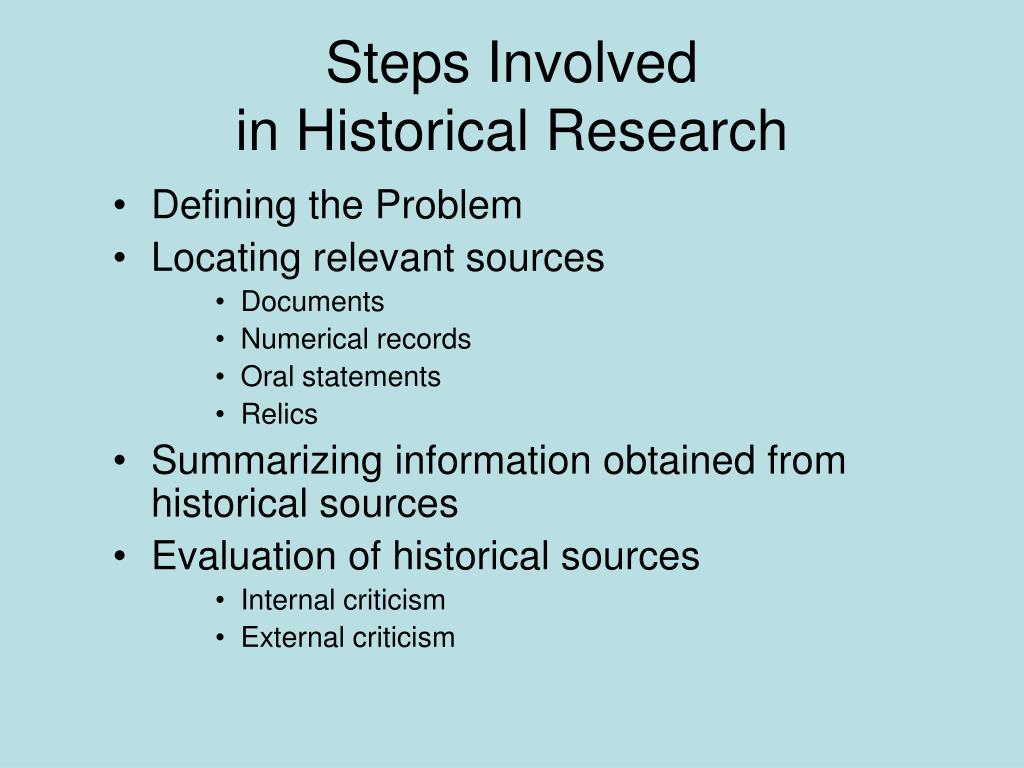 conclusion of historical research