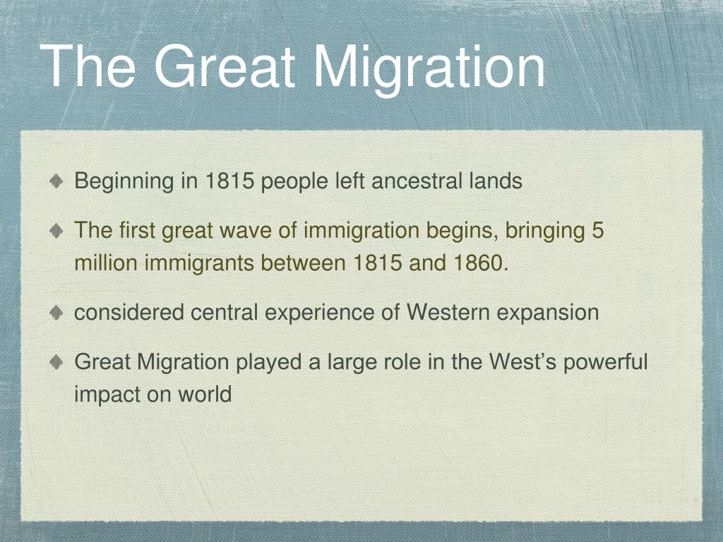 the great migration project multimedia presentation