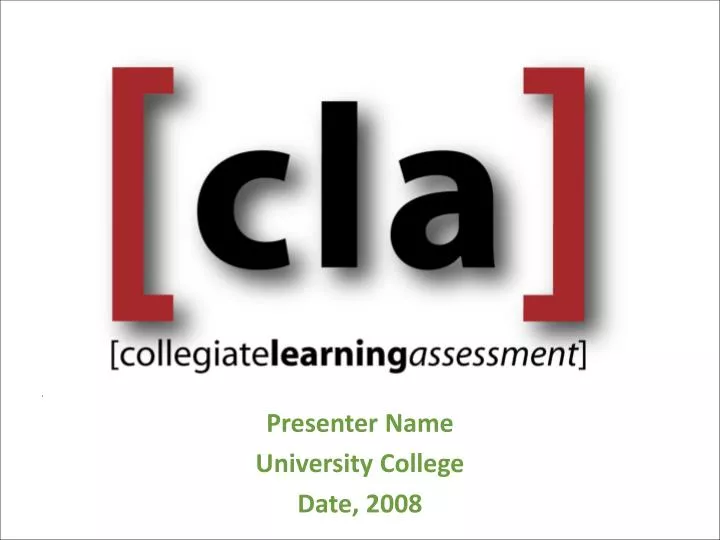 presenter name university college date 2008 n.