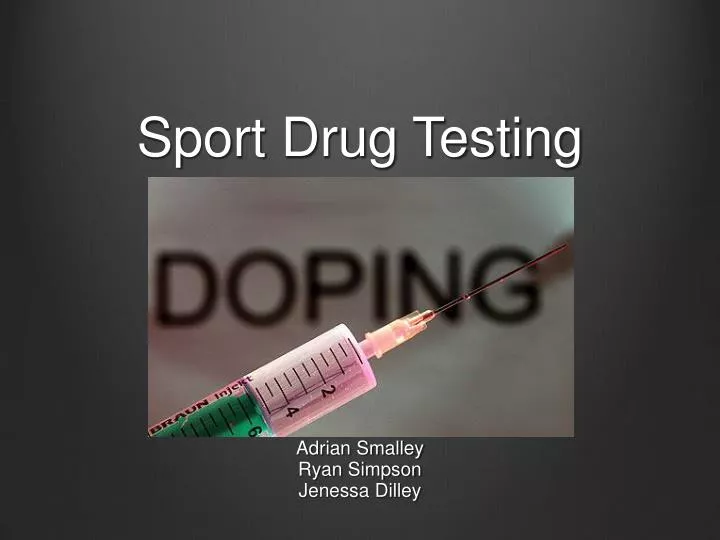 sport drug testing n.
