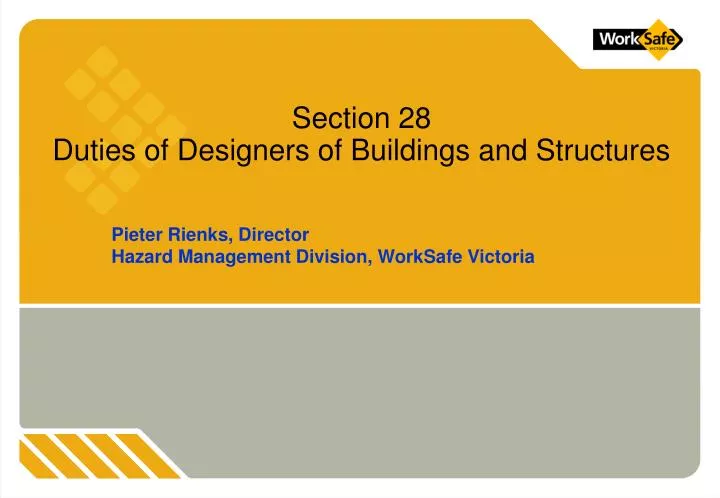 section 28 duties of designers of buildings and structures n.