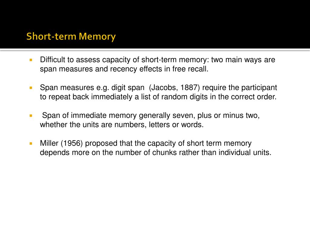 PPT - Unit 1: Understanding the individual Memory PowerPoint ...