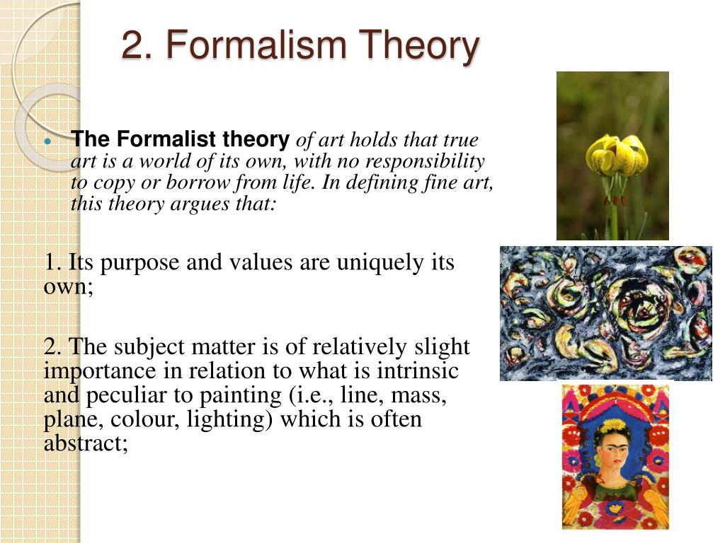 what is formalism in art essay