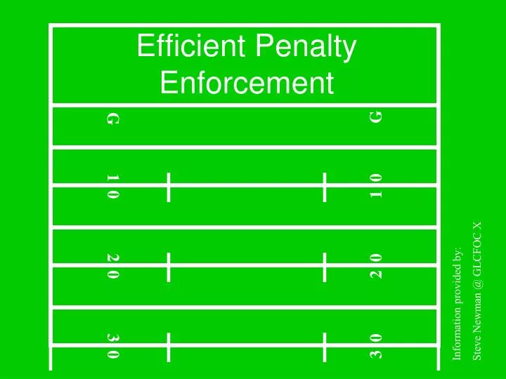 efficient penalty enforcement n.