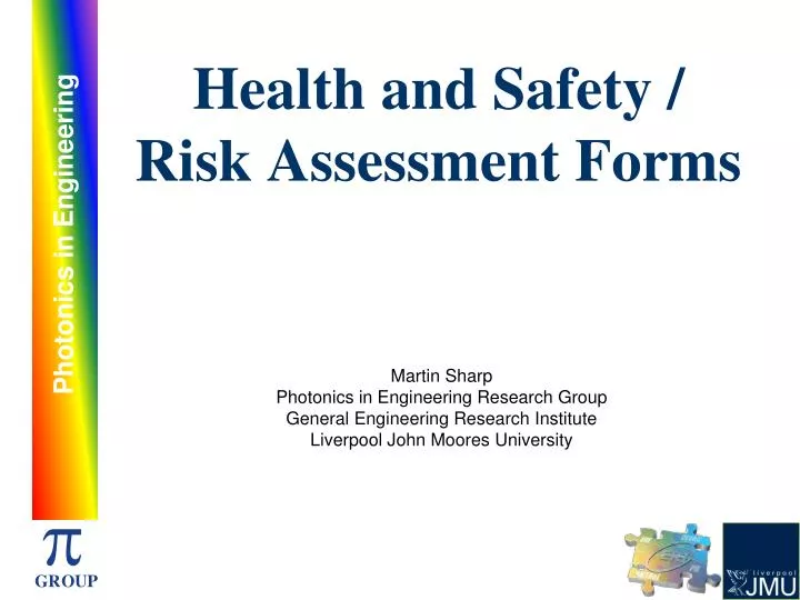 health and safety risk assessment forms n.