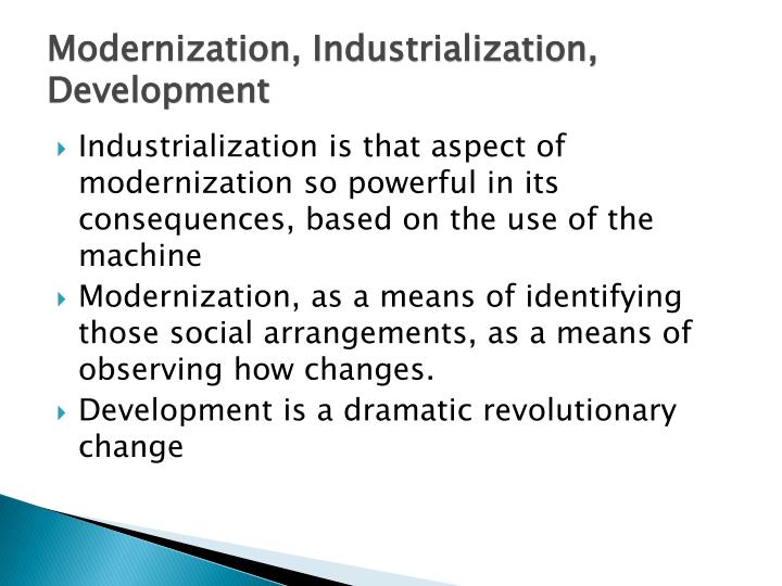 What Is Modernization In Development – ZMIF